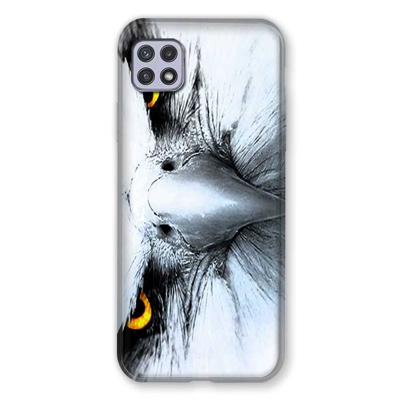 Coque Pour Samsung Galaxy A22 5G Aigle Royal Blanc