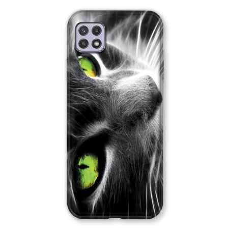 Coque Pour Samsung Galaxy A22 5G Chat Vert