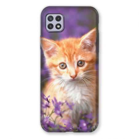 Coque Pour Samsung Galaxy A22 5G Chat Violet