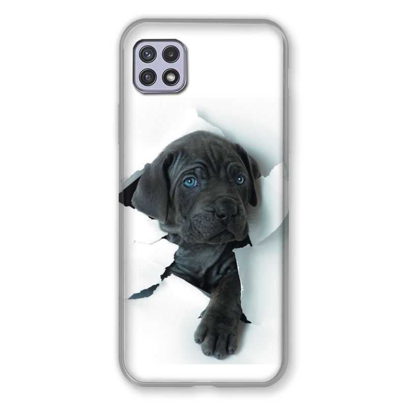 Coque Pour Samsung Galaxy A22 5G Chien Noir