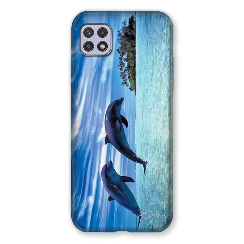 Coque Pour Samsung Galaxy A22 5G Dauphin Ile