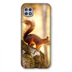 Coque Pour Samsung Galaxy A22 5G Ecureuil Bois