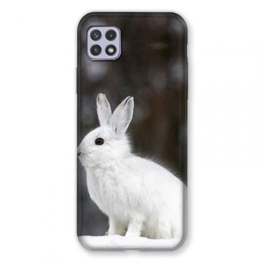 Coque Pour Samsung Galaxy A22 5G Lapin Blanc