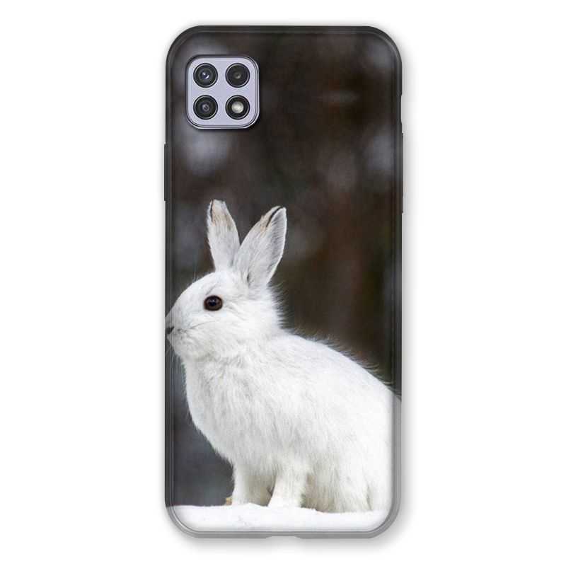 Coque Pour Samsung Galaxy A22 5G Lapin Blanc