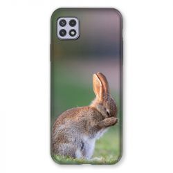 Coque Pour Samsung Galaxy A22 5G Lapin Marron