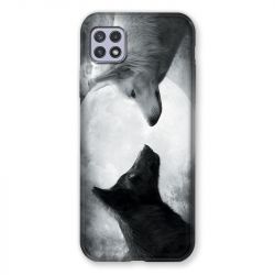 Coque Pour Samsung Galaxy A22 5G Loup Duo