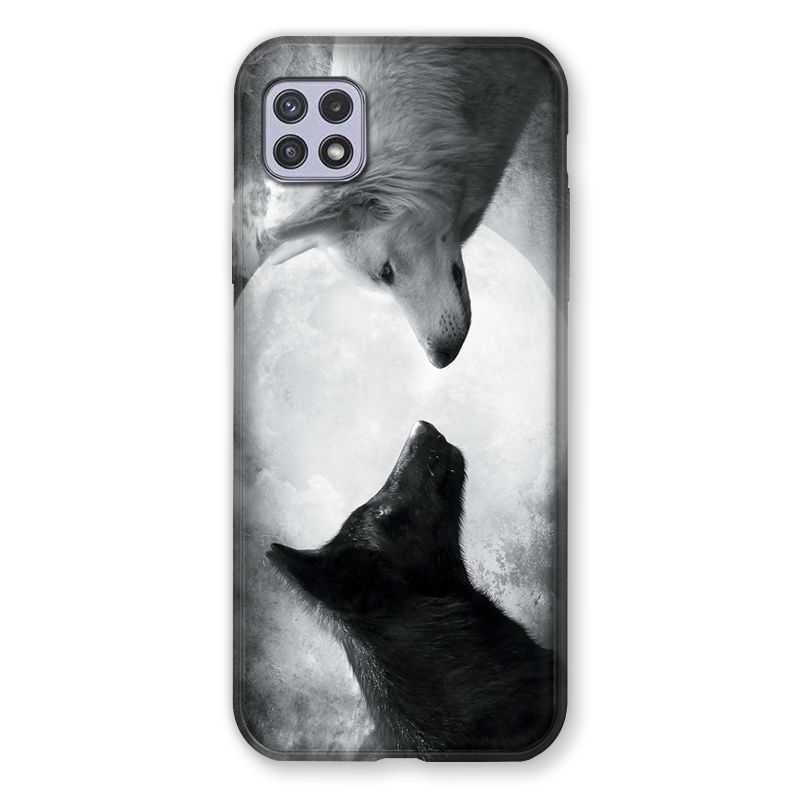 Coque Pour Samsung Galaxy A22 5G Loup Duo