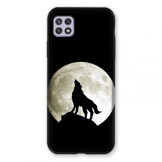 Coque Pour Samsung Galaxy A22 5G Loup Noir