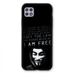 Coque Pour Samsung Galaxy A22 5G Anonymous I am free