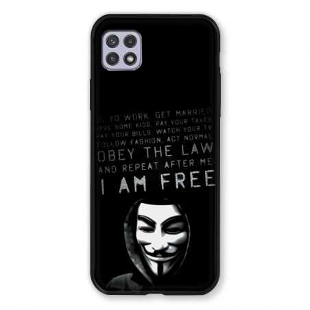 Coque Pour Samsung Galaxy A22 5G Anonymous I am free