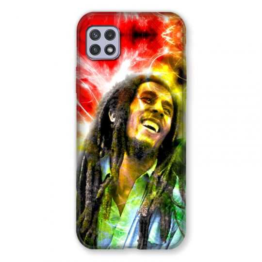 Coque Pour Samsung Galaxy A22 5G Bob Marley Color