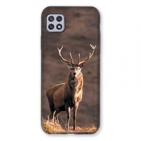 Coque Pour Samsung Galaxy A22 5G Chasse Chevreuil Blanc