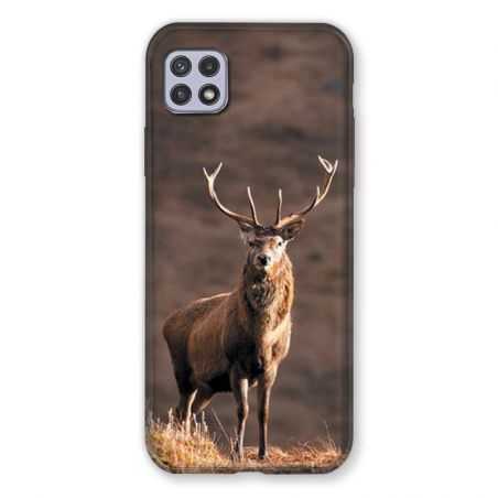 Coque Pour Samsung Galaxy A22 5G Chasse Chevreuil Blanc