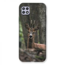 Coque Pour Samsung Galaxy A22 5G Chasse Chevreuil Bois