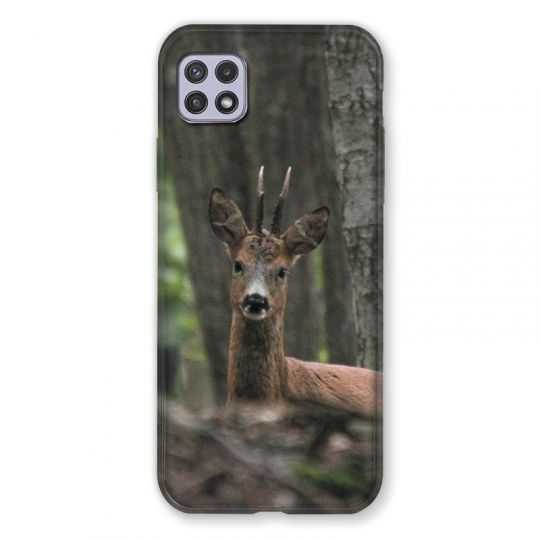 Coque Pour Samsung Galaxy A22 5G Chasse Chevreuil Bois