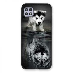 Coque Pour Samsung Galaxy A22 5G Chien Reflet