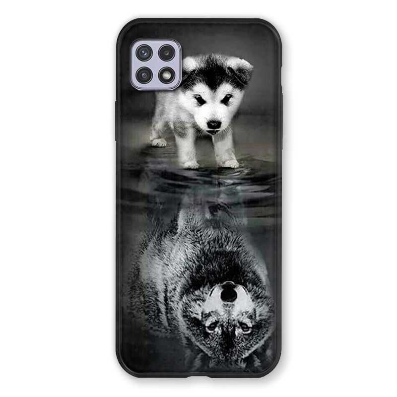Coque Pour Samsung Galaxy A22 5G Chien Reflet