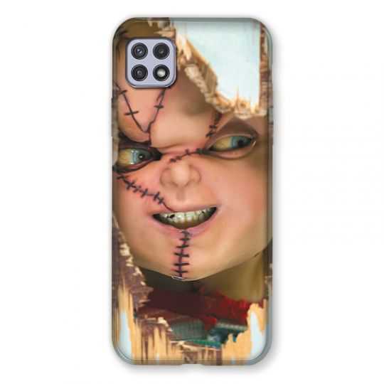 Coque Pour Samsung Galaxy A22 5G Chucky Blanc