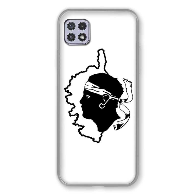 Coque Pour Samsung Galaxy A22 5G Corse Blanc
