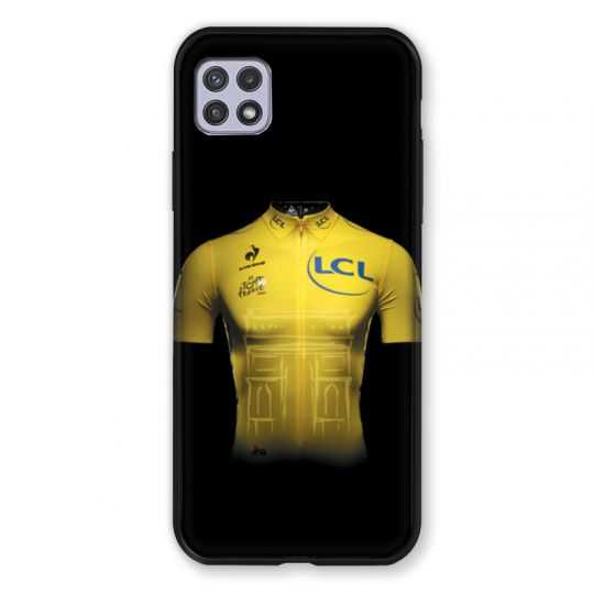 Coque Pour Samsung Galaxy A22 5G Cyclisme Maillot Jaune