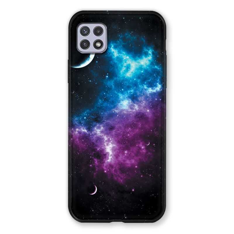 Coque Pour Samsung Galaxy A22 5G Univers Bleu Violet