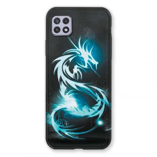 Coque Pour Samsung Galaxy A22 5G Dragon Bleu