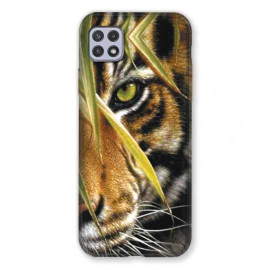 Coque Pour Samsung Galaxy A22 5G Oeil Tigre