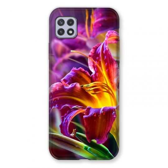 Coque Pour Samsung Galaxy A22 5G Fleur Lys Color