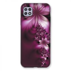 Coque Pour Samsung Galaxy A22 5G Fleur Violette Montante