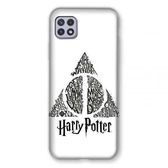 Coque Pour Samsung Galaxy A22 5G WB License Harry Potter Triangle Blanc
