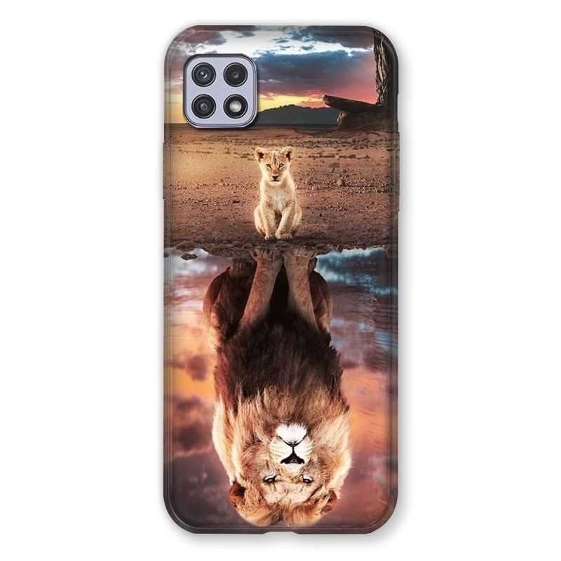 Coque Pour Samsung Galaxy A22 5G Lion Reflet