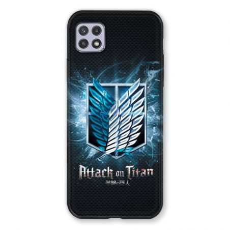 Coque Pour Samsung Galaxy A22 5G Manga Attaque Titans Noir