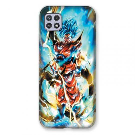Coque Pour Samsung Galaxy A22 5G Manga Dragon Ball Sangoku Blanc