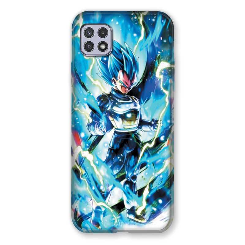 Coque Pour Samsung Galaxy A22 5G Manga Dragon Ball Vegeta Bleu