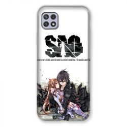 Coque Pour Samsung Galaxy A22 5G Manga SAO sword Art Online Blanc