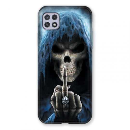 Coque Pour Samsung Galaxy A22 5G Tete de Mort Doigt