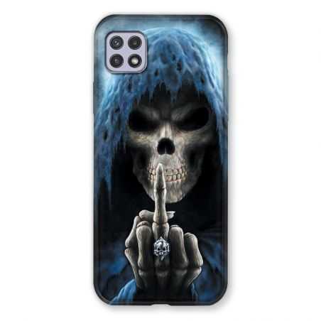 Coque Pour Samsung Galaxy A22 5G Tete de Mort Doigt