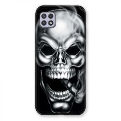 Coque Pour Samsung Galaxy A22 5G Tete de Mort Fume