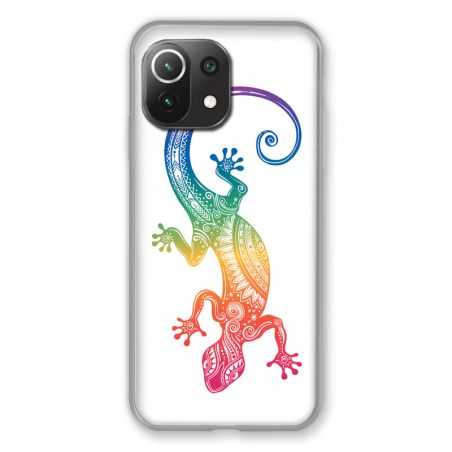 Coque Pour Xiaomi Mi 11 Lite 4G / 5G Animaux Maori Salamandre Color