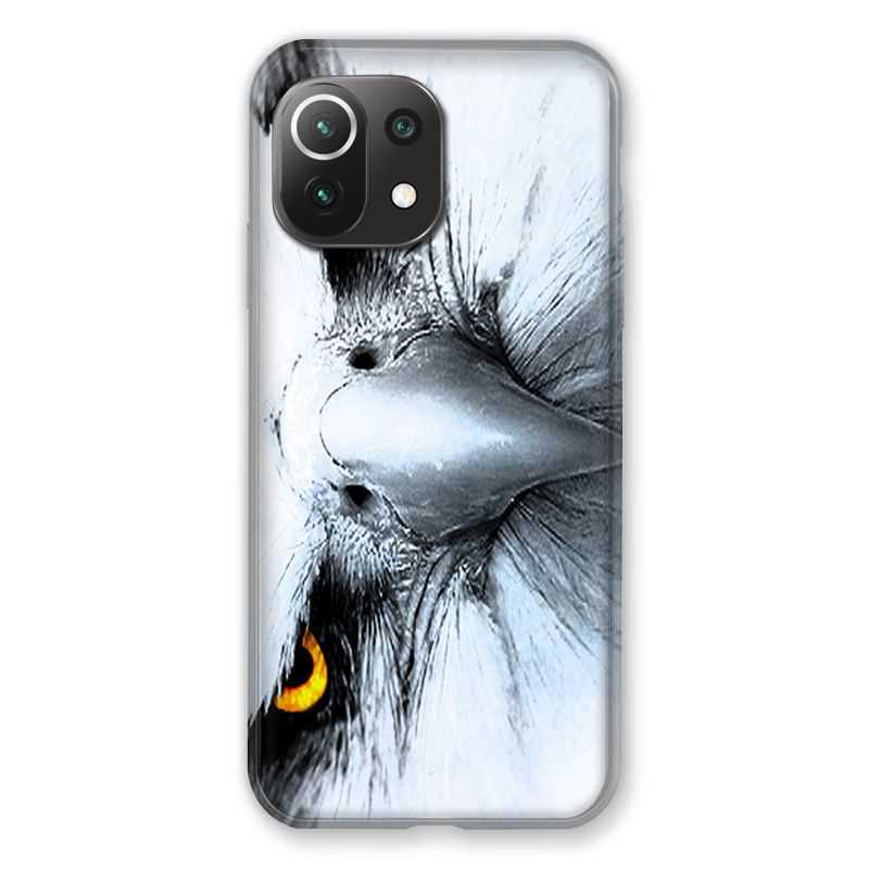 Coque Pour Xiaomi Mi 11 Lite 4G / 5G Aigle Royal Blanc