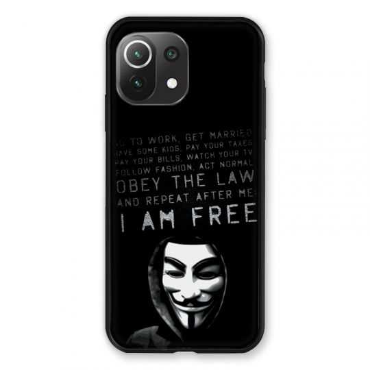 Coque Pour Xiaomi Mi 11 Lite 4G / 5G Anonymous I am free