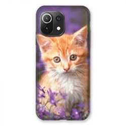 Coque Pour Xiaomi Mi 11 Lite 4G / 5G Chat Violet