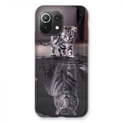 Coque Pour Xiaomi Mi 11 Lite 4G / 5G Chat Reflet