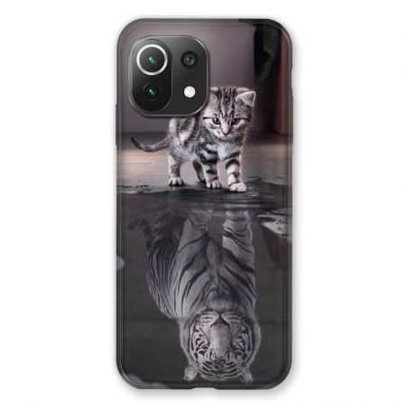 Coque Pour Xiaomi Mi 11 Lite 4G / 5G Chat Reflet