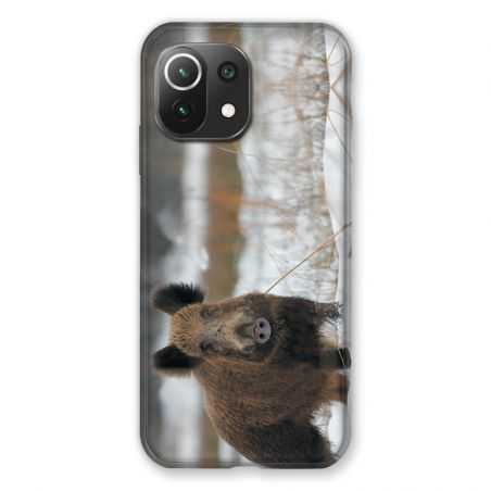 Coque Pour Xiaomi Mi 11 Lite 4G / 5G Chasse Sanglier Neige