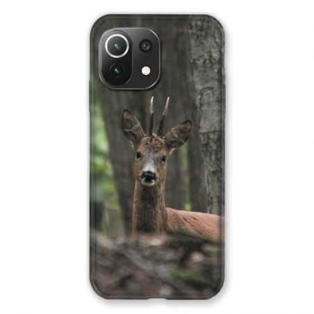 Coque Pour Xiaomi Mi 11 Lite 4G / 5G Chasse Chevreuil Bois