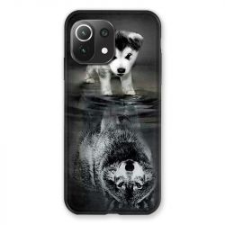 Coque Pour Xiaomi Mi 11 Lite 4G / 5G Chien Reflet