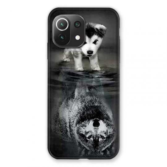 Coque Pour Xiaomi Mi 11 Lite 4G / 5G Chien Reflet