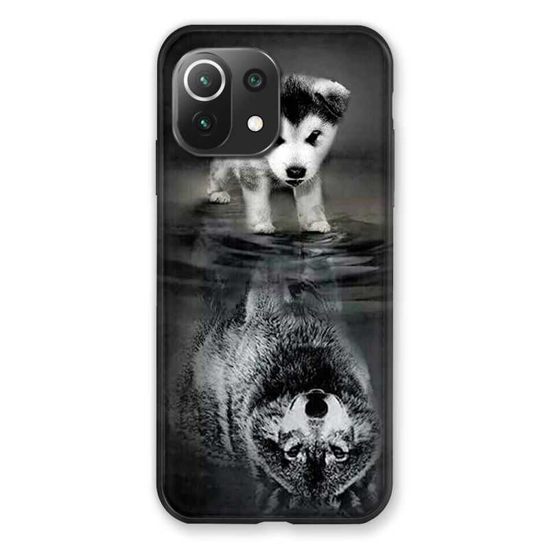 Coque Pour Xiaomi Mi 11 Lite 4G / 5G Chien Reflet