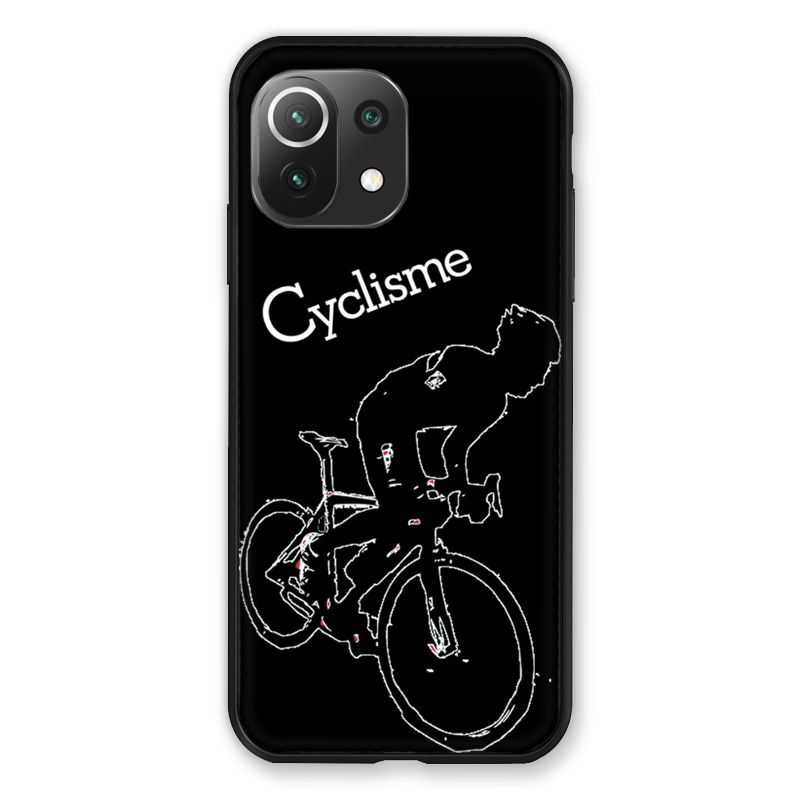 Coque Pour Xiaomi Mi 11 Lite 4G / 5G Cyclisme Ombre Blanche